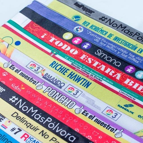 Manillas sublimadas escala media